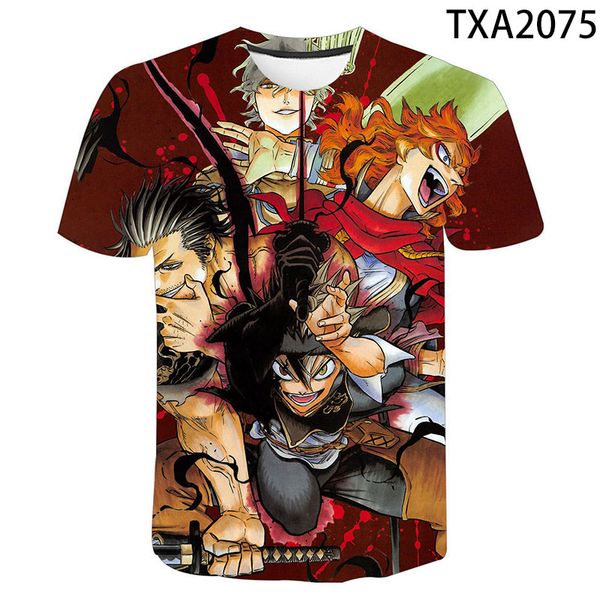 

boy girl anime black clover cool 3d print shirts funny kawaii aesthetic men clothing