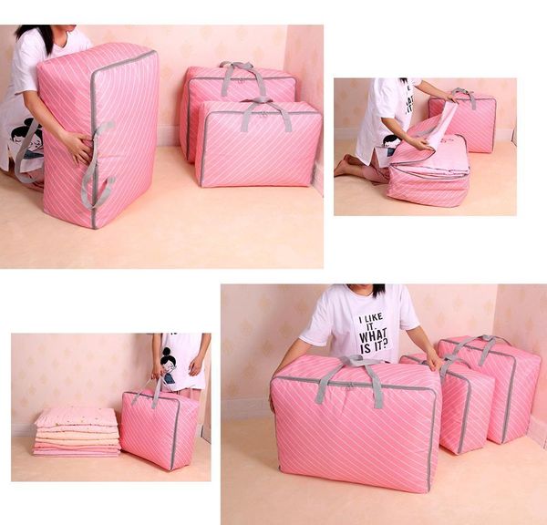 

luggage clothing quilt organizer storage bag large padded dustproof packing portable pouch case blanket b bbyaze packing2010