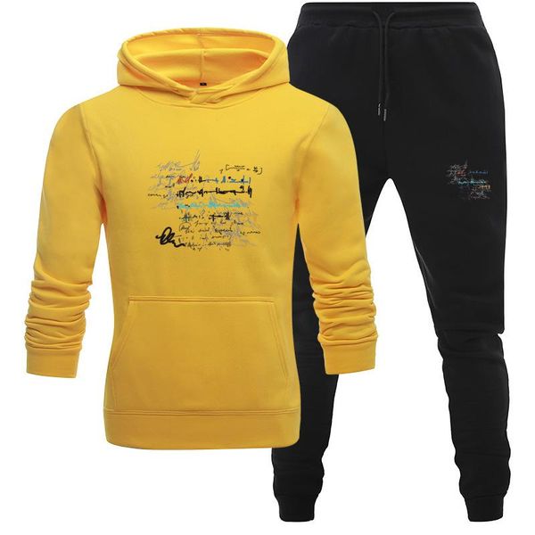 

men's tracksuits men hoodies suit couple tracksuit sweatshirt fleece hoodie+sweat pants jogging homme pullover xxl sporting male, Gray