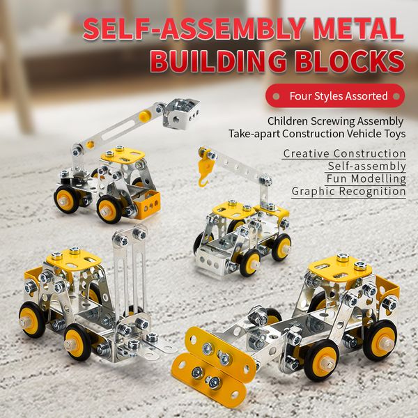 

kid toys assembled series alloy engineering vehicles toys 2020 selling educational toys gift of the baby