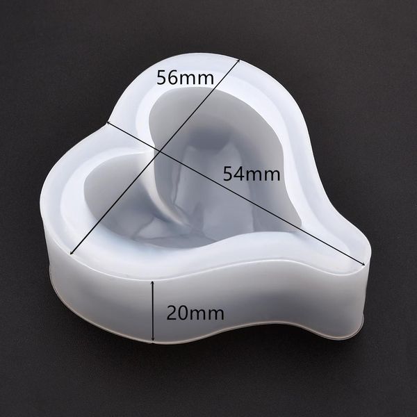 

3d love heart смола mold diy craft ювелирных изделий литье плесень для изготовления ювелирных изделий инструменты силиконовые формы sqcejt d, Black
