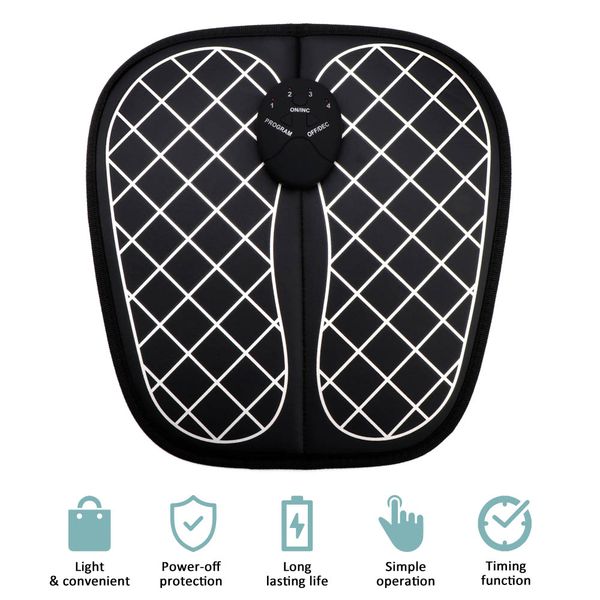 

massage pad for feet foot massager machine electric mat pain relief ems muscle trainer fitness instrument electro stimulation