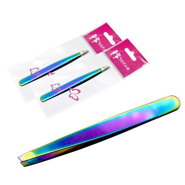 

eyebrow tools diagonal stainless steel coloured titanium makeup accessories girls beauty trim eyebrows specialized hot
