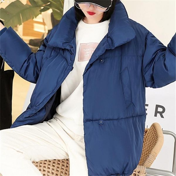 

basic coats loose warm solid parka jacket winter padded coat 2019 new women warm cotton womens overcoat female fashion1, Tan;black