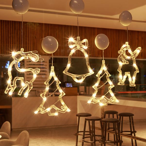 

shop window ornament scene decorate christmas tree trinket bell pendant