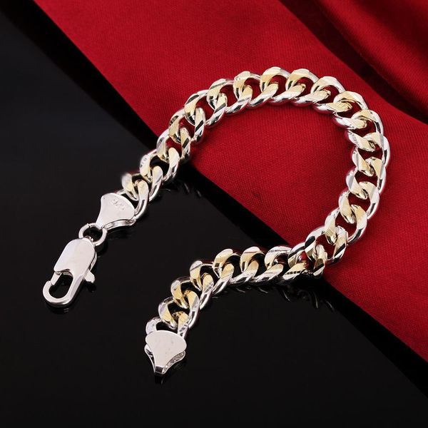 

wholesale price noble 10mm men beautiful bracelet gold color silver color fashion wedding lady bracelet jewelry h113 h bbyryc, Black