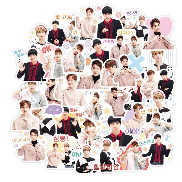 

40pcs корея мужская команда shinee наклейки diary ручной клей бумага flake наклейки скрапбукинг pegatinas канцелярские наклейки bbyixe bwkf
