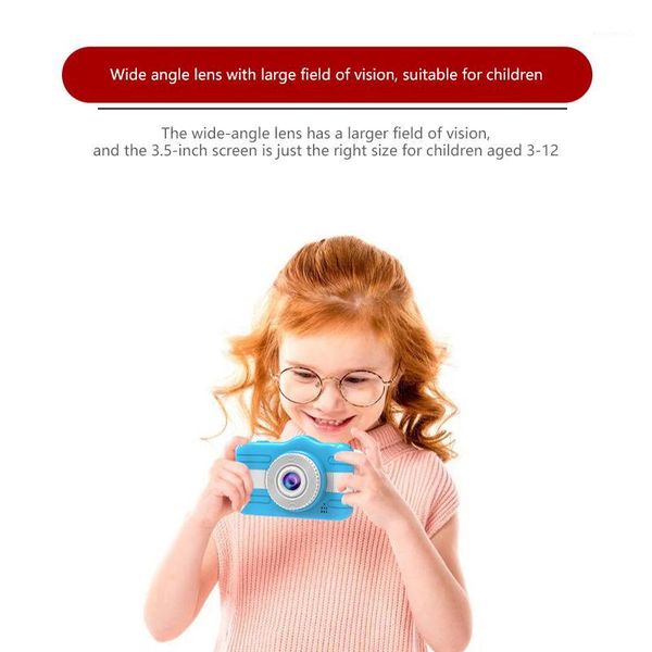 

child camera digital camera 3.5 inch cute cartoon toys children birthday gift 12mp 1080p p video for kids1