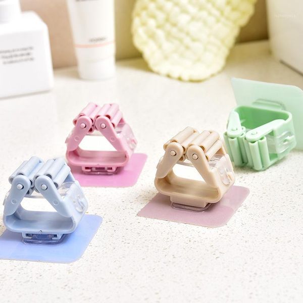 

wall mounted mop organizer holder brush broom hanger storage rack kitchen tool hanger clip seamless mop hook organizer bathroom1