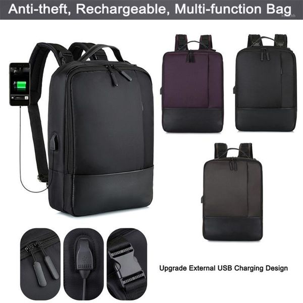 

bag for macbook air pro anti-theft backpack lapbackpack retina 15.6 inch with usb port for air hp mochila masculina1