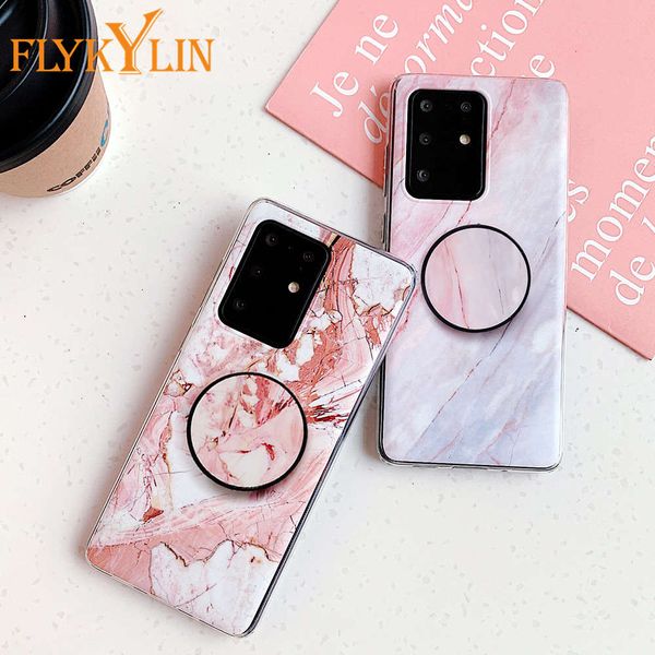 

feiqilin marble supports samsung a51, a71, a40, a50, a30s, a50s, s20 plus, s21, silicon imd back cover