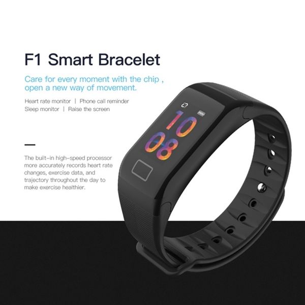 

f1 plus band blood pressure waterproof color screen sports smart bracelet heart rate monitor wristbands