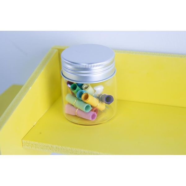

47*50*34mm 50ml glass bottles screw aluminum cap sile ser empty jar glass sealed bottles gift liquid tiny bott jllazp
