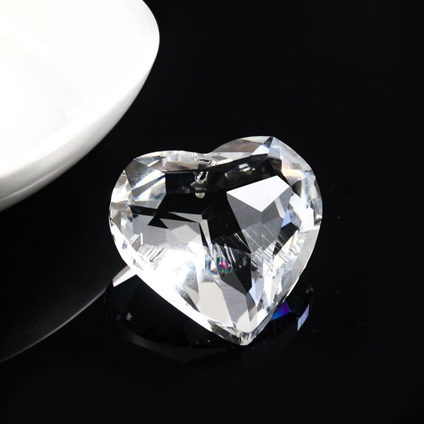 

45mm heart shape crystal prisms chandelier parts clear pendants suncatcher for windows decor diy home wedding decor accessories h bbyvaw