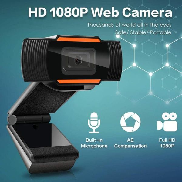 

manual 1080p hd webcam web camera with mic microphone for computer for pc lapskype msn