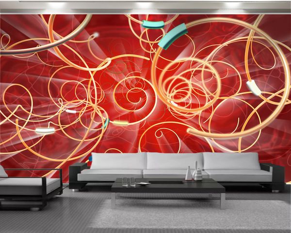

custom luxury 3d wallpaper 3d digital print wallpaper colorful orb romantic landscape decorative silk 3d mural wallpaper