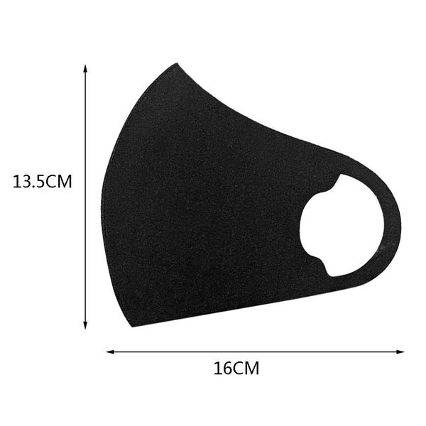 

4 шт. черные тканевые маски для взрослого стирки для взрослых
