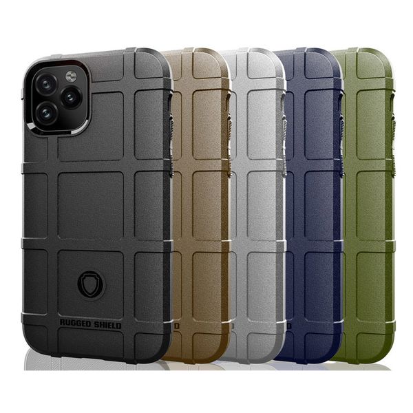 Rugged Shield Case per iPhone 12 11 Pro XR XS MINI 7 8 Plus Case di armatura silicone per Samsung Galaxy Note 10 Plus S20 Ultra