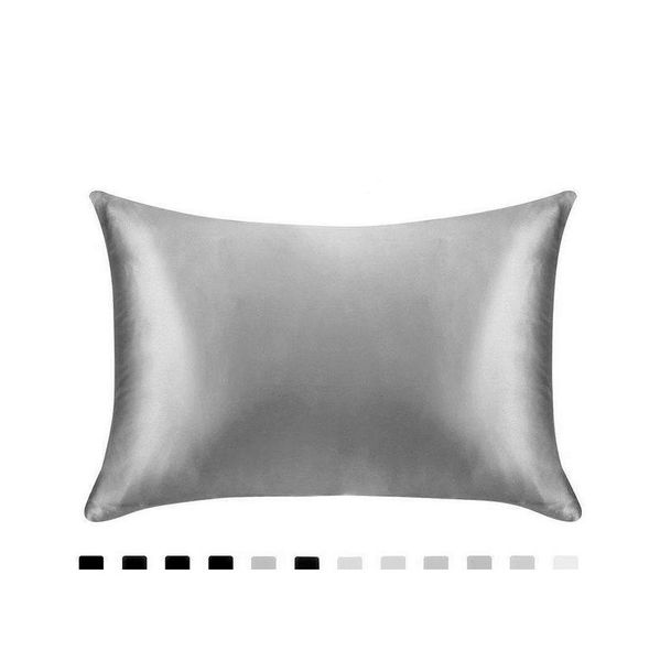

2 pair 100 % silky satin hair beauty pillowcase pillow case satin solid color silk pillowcase pillow shams home sofa d jllvzh sinabag