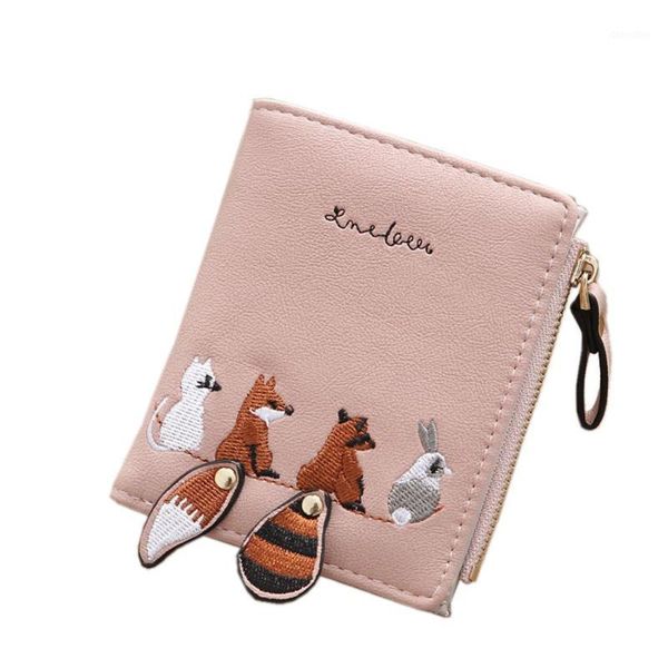 

wallets design promotion pretty leather zipper women with card slots1, Red;black