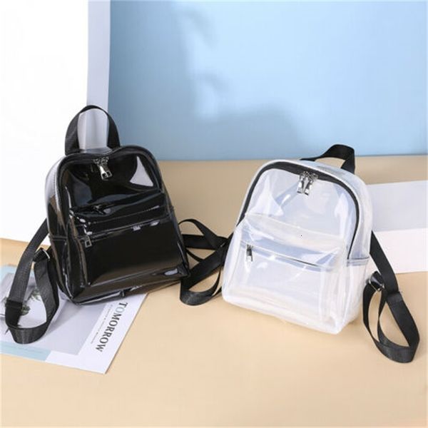 

arrival clear transparent pvc see through mini backpack cute school book bag female tote backpacks bags for women new 2021