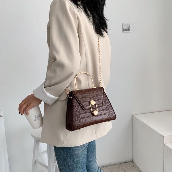 

fashion small cross body brand designer lady shoulder bag women's handbag stone pattern pu leather crossbody bags for women
