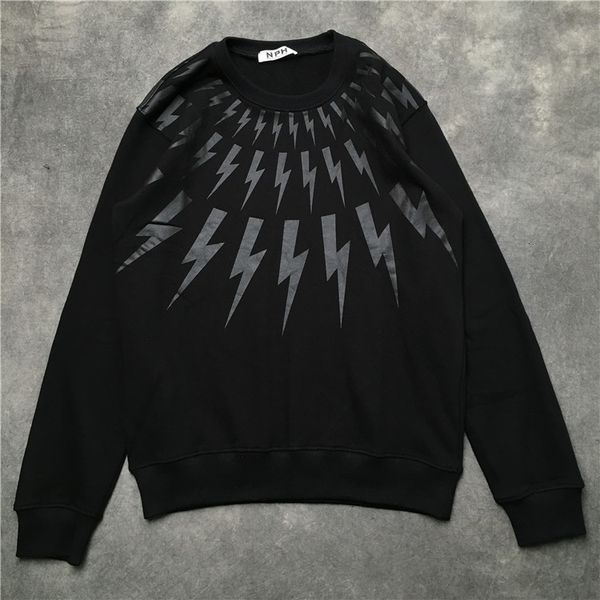 

new 19 luxury 2021 tall man thunderbolt neil light hoodies sweaters cotton gear # e10 5wcb, Black