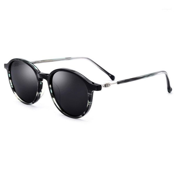 

sunglasses acetate classic vintage round polarized men women summer traveling driving sunglass male female sun glasses uv4001, White;black