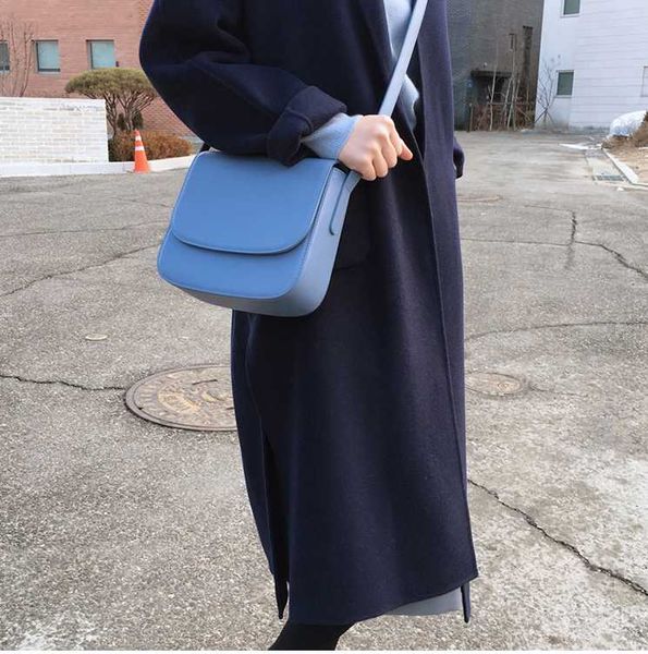 

fashion women cute bag cross body underarm cover girl messenger shoulder bag baguette sweet female blue gutr78678