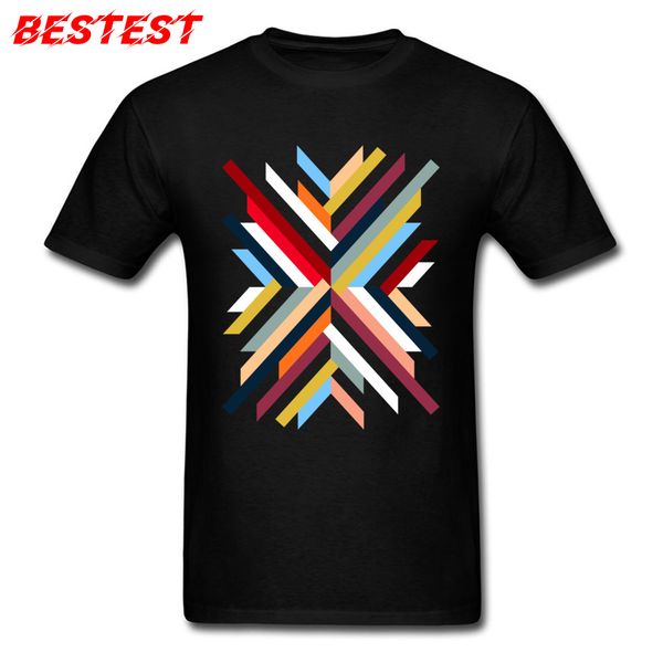 

sport мужские футболки фитнес футболка абстрактные геометрическая топы тис brand new o-образным вырезом печати коротким рукавом 100% хлопок