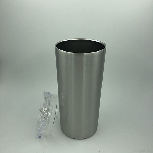 

15oz skinny tumblers double wall stainless steel vacuum insulated cups with lids portable outdoor water mugs