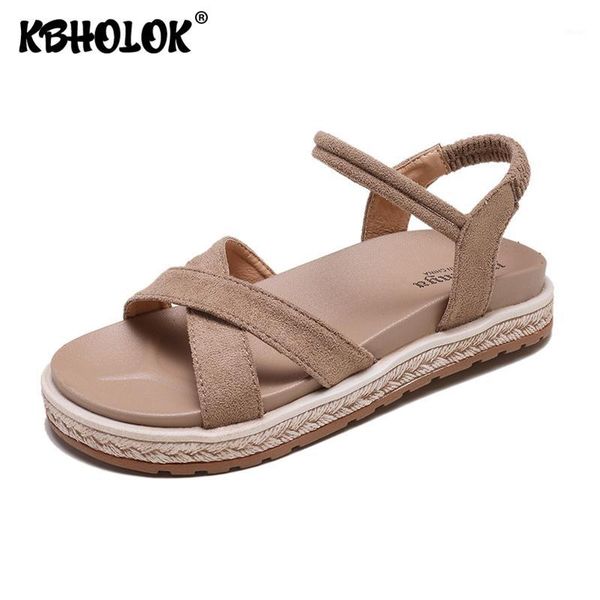 

sandals women platform 2021 summer high-heeled sandal female sandalias mujer womens shoes solid woman suede lady1, Black