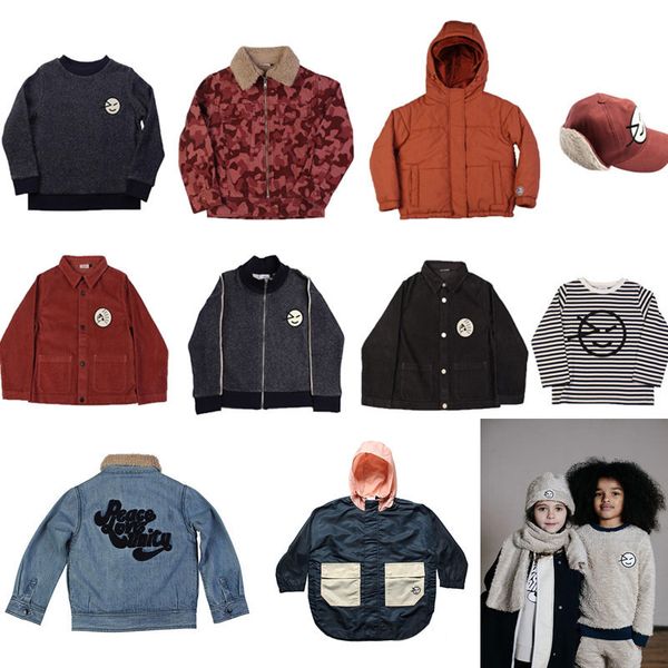 

kids jackets t-shirts wynken face trench coat children clothing zipper baby girls sweatshirt boys clothes outerwear 2020 winter c1012, Blue;gray