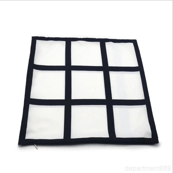 

a-sublimation transfer pillowcase 9 panel heat printing covers diy cushion throw sofa pillowcases children fahrenheit pillow owc3362