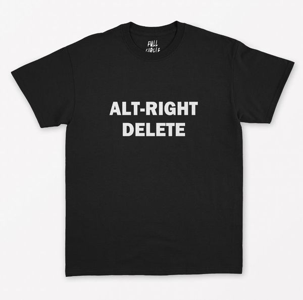 

alt right delete print women tshirt cotton casual funny t shirt for lady yong girl tee hipster drop ship s-261, White