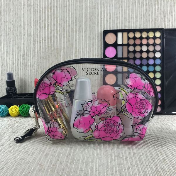 

ze0ur travel waterproof vs rose fashion portable pvc storage shell storage cosmetic cosmetic bag bag 1bsue