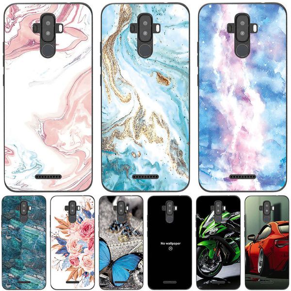 

bgrfbq 6042l magic e 2020 case and case, 6.09 inch, soft silicone, fashion, marble inkjet case bagswza