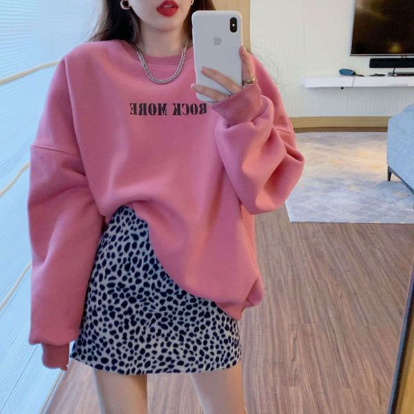 

cat along pink sweater 2020 new women's thin and loose foreign style, Black