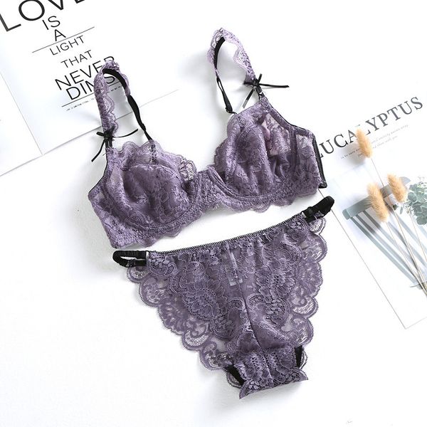 

summer ultra thin no cushion lace bra set 9169, Red;black