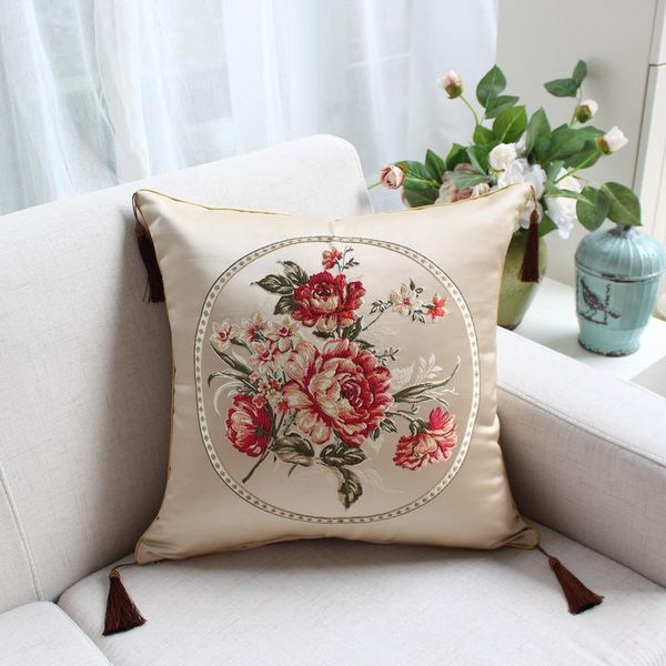 

upscale embroidery case home living room comfortable el supplies pillow cover soft pillowcase cushion/decorative