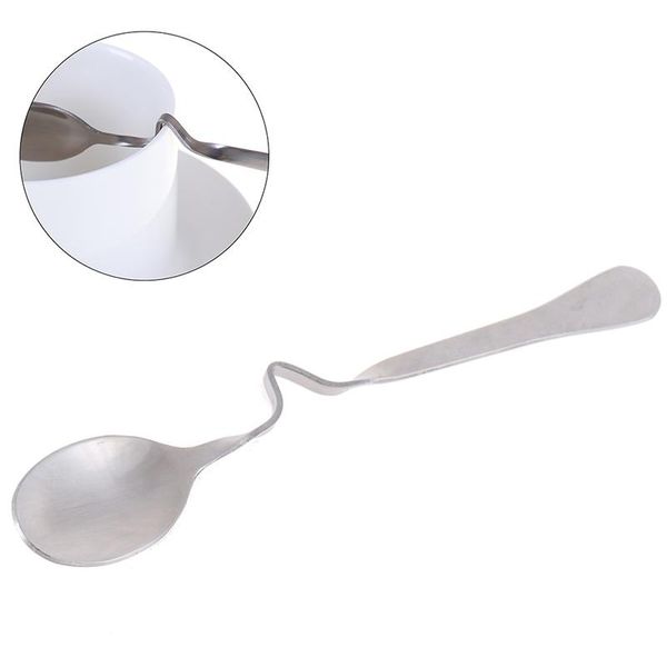 

1pc stainless steel multifunctional milk coffee mixing spoons teaspoon with curved handle honey spoons 1pc stainless h bbymsn