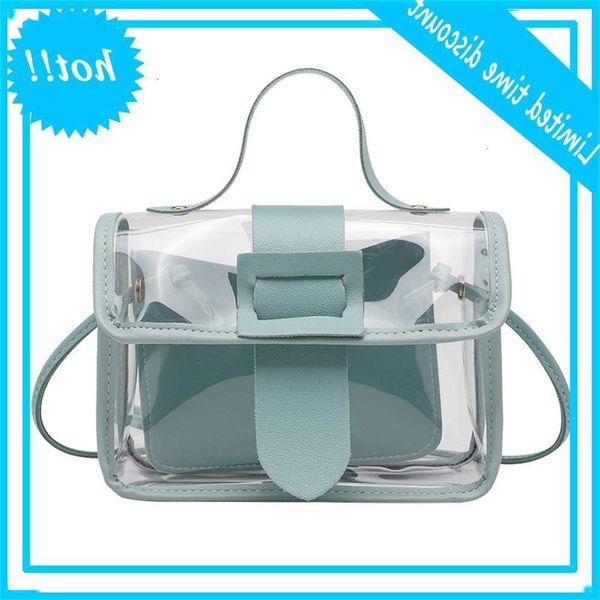 

2020 spring summer fashion women transparent square sling cool pvc shoulder messenger mobile lady bag