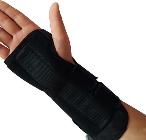 

adjust alloy wrist brace wristband wrist strap support splint fractures carpal tunnel sport sprain mouse hand wristbands bbykibu, Black;red