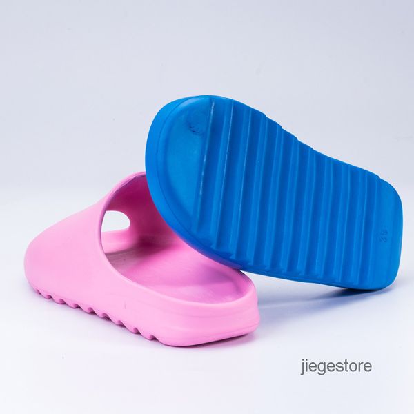 

luxury kids kany slides resin children toddlers sandals slipper mxt moon gray clay mineral blue earth brown black on outdoor baotou flat hee, Black;red