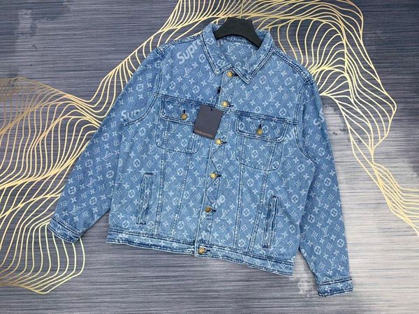 

20fw new arrival mens designer jacket bomber louÃ¬s denim jacket sweater streetwear winter clothes, Black;brown