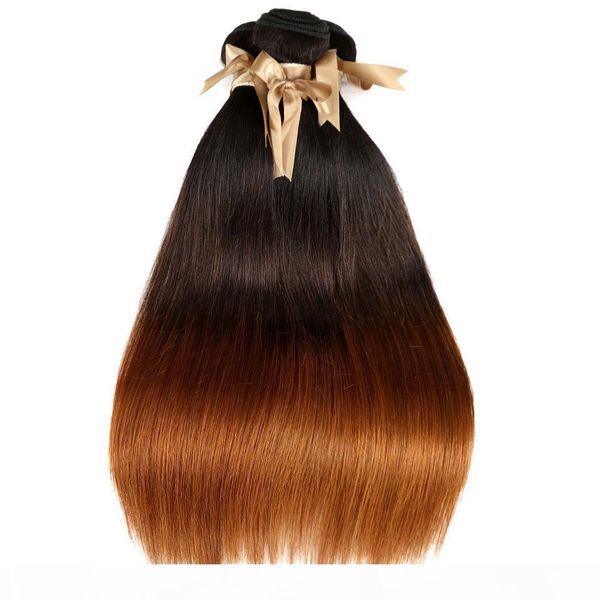 

ombre hair weave t1b 4 30 straight ombre hair weft 3 bundles peruvian ombre virgin human hair extensions, Black