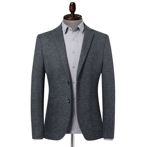 

leshbert autumn winter woolen blazer korean coat woolwool wool version slim casual men's woolen suit men's coat eqrsq, Blue