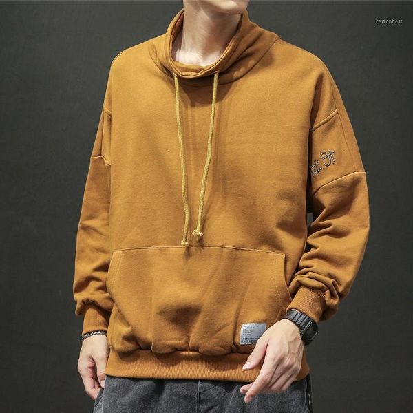 

men's hoodies & sweatshirts vogue style for men in autumn and winter classic pure-colour sanitary clothes1, Black