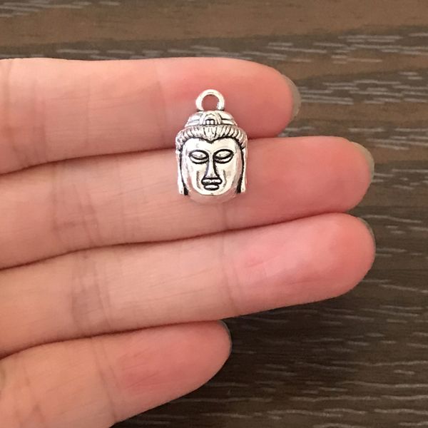 

wholesale diy jewelry making charms buddha charms zinc alloy buddha pendant for charm bracelet necklace earrings zipper pull book mark, Bronze;silver