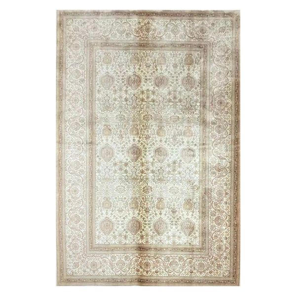 

4'x6'4x6 feet flower silk carpet handmade turkish rugs oriental silk rug soft carpets